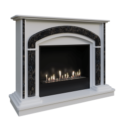 Биокамин в мраморном портале Firezo Galilei, стандарт