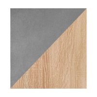 Тумба под ТВ с биокамином SteelHeat LIVORNO 140 см (корпус Графит / фасады дуб Сонома)