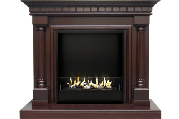 Биокамин в портале Firezo Dallas Темный дуб, стандарт