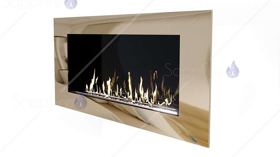 Биокамин встраиваемый SappFire Mercury Chrome 1200
