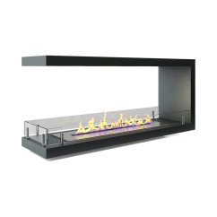 Торцевой сквозной биокамин Firezo Estremita finestra 1800, стандарт