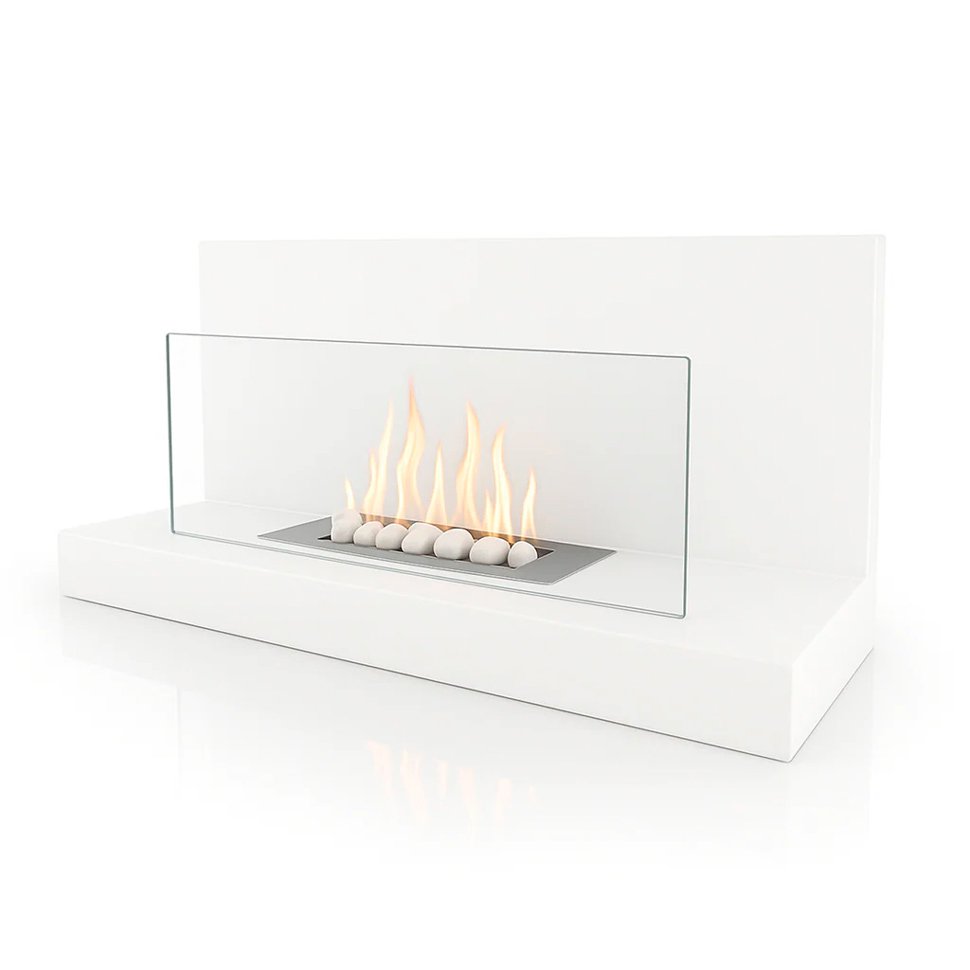 Настенный биокамин Алдэн Белый