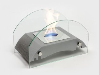 Биокамин настольный Lux Fire "Мост" S (серебро)