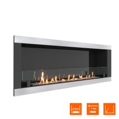 Биокамин встраиваемый SteelHeat ONE-H 800