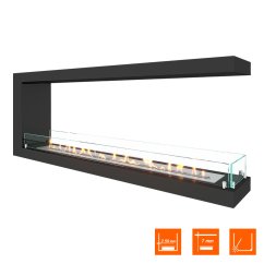 Биокамин торцевой SteelHeat ONE 1400