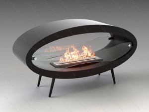 Напольный биокамин Lux Fire Эллипс 1200