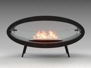 Напольный биокамин Lux Fire Эллипс 1200