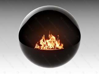 Настенный биокамин Lux Fire "Блэк Джек"